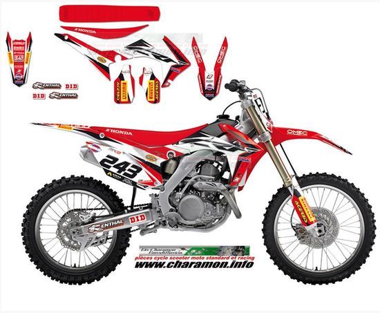 Kit Déco est Housse de selle Replica Gariboldi 2015 pour Honda Crf250 2014 2015 et CRF450R 450R 2013 2014 - Image 1
